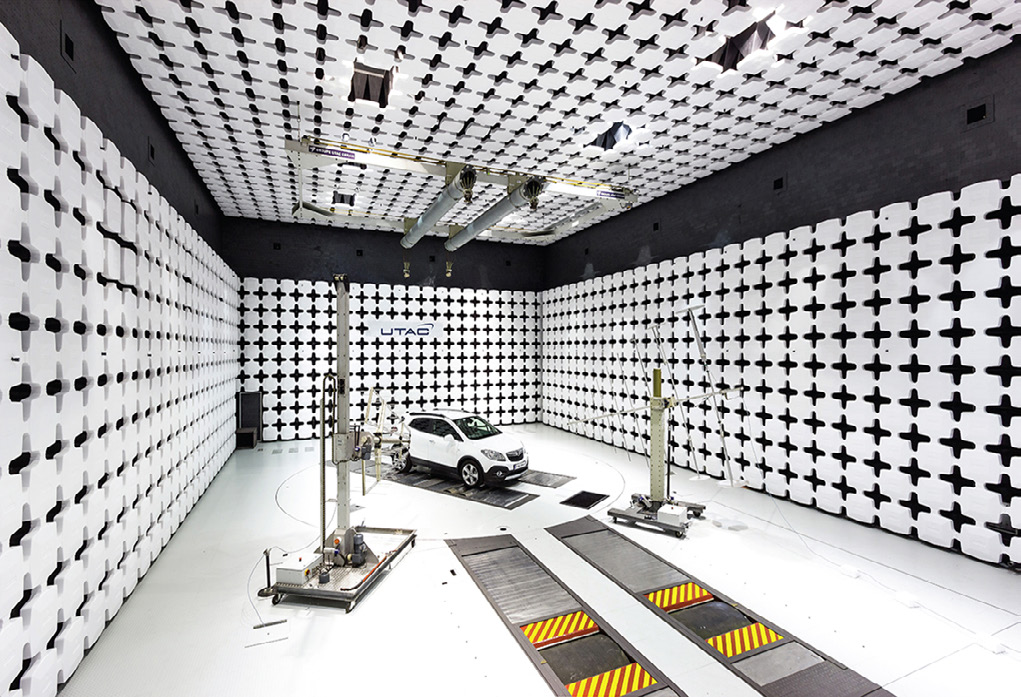 UTAC Automotive Test Chamber Evaluates Electromagnetic Capability and Safety Compliance of Automotive Vehicles